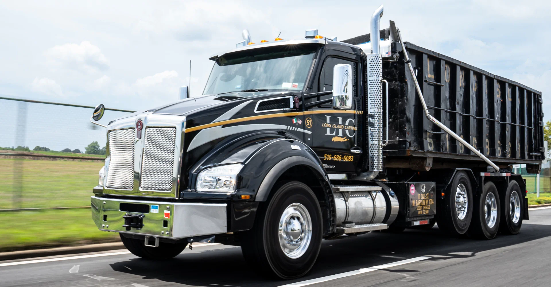 long island carting 30 yard truck in service west babylon ny